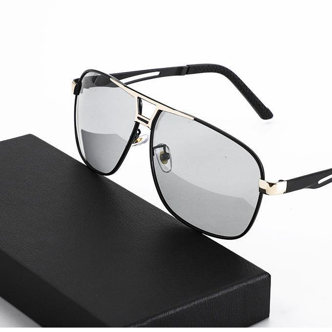 Men's Day-Night Dual-Use Polarized Sunglasses: Color-Changing, Trendy Driving Glasses.