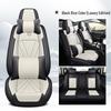 Premium Nappa Leather Car Seat Cushion, Stain-Resistant, Breathable, Full Coverage for All Seasons