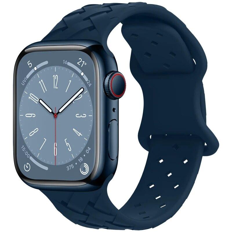 Silikonový řemínek pro řemínek Apple Watch 44 mm 45 mm 49 mm 42 mm 41 mm 40 mm 38 mm řemínek k hodinkám Apple Watch Náramek iwatch Series 3 4 5 6 7 8 9 SE Ultra2