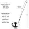304 Stainless Steel Soup Gravy Ladle with Pour Spout, Non-Drip Cooking & Serving Ladle for Kitchen, 11.8 Inch