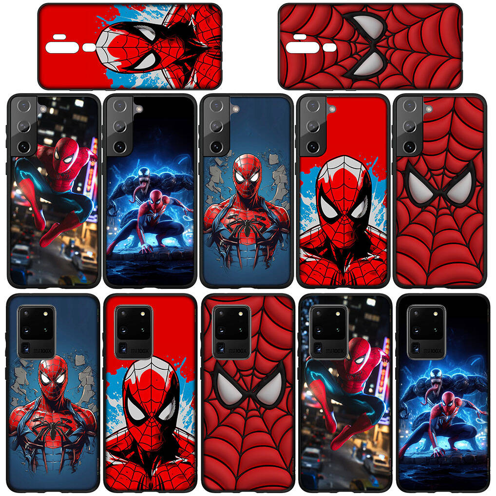 Dla Samsung Galaxy S25 S24 iPhone 17 16 15 Xiaomi Redmi Note 14 13 12 11 Plus Pro Max A57 Etui na telefon Kreskówka Spider-Man Marvel Spiderman OPPO Huawei