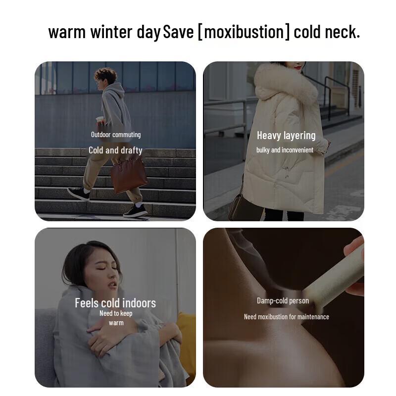 Bear Rechargeable Heated Moxibustion Scarf CN plug (adapter included)