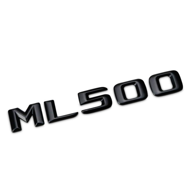 3D ABS Auto Heckklappe Badge Aufkleber Emblem ML 300 320 350 400 500 Logo Für ML300 ML350 W166 W163 W164 Zubehör