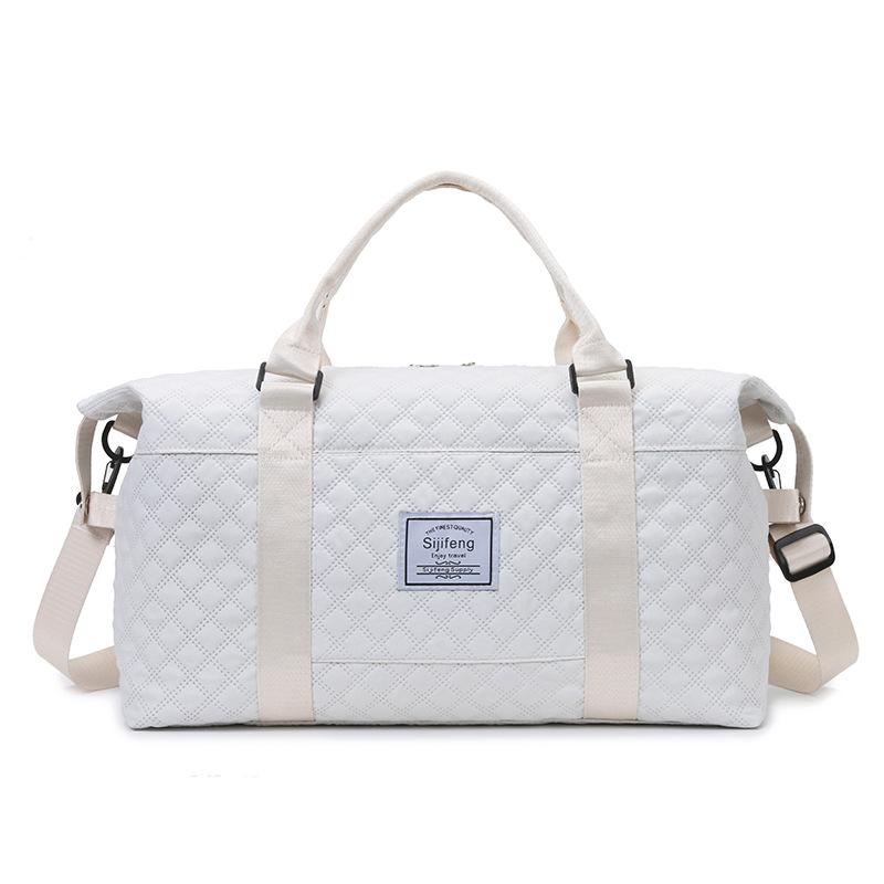 Travel bag Rhombus fitness bag large capacity leisure maternity accommodation portable shoulder bag short boarding luggage