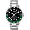 Tissot Seastar 1000 Quartz GMT Men's Watch Black Dial 300m Water Resistant Stainless Steel