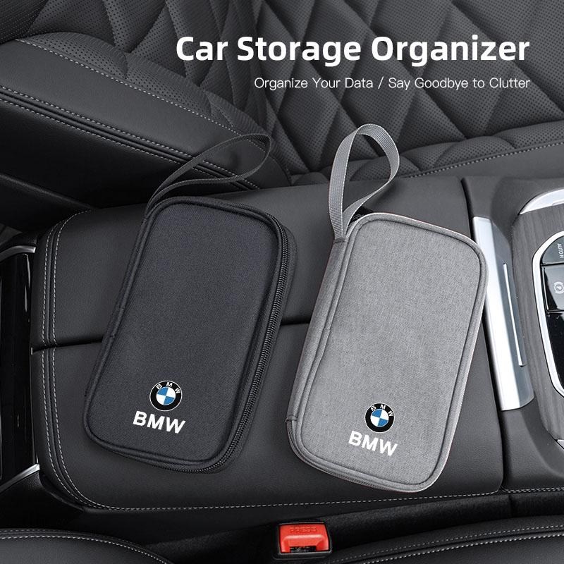 Car Key Organizer ID Card Earphone Storage Bag For BMW M3 M4 M5 G42 G30 G20 E39 E36 E87 E53 F44 F07 F34 G15 G16 G23 G22 F30 F20 Mkcr49
