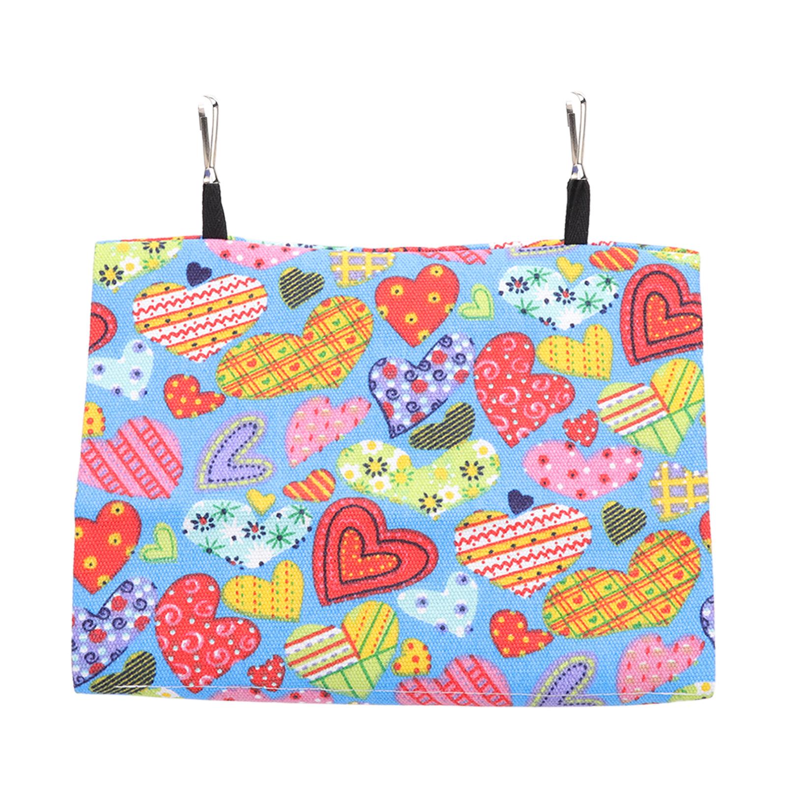 

Bird Hanging Tent Triangular Colorful Canvas Parrots House Bed with Hooks for Cockatiel Lovebird 25x15x18cm 25x15x18cm/9.8x5.9x7.1in