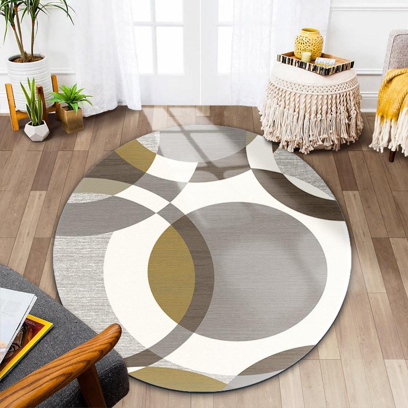 Nordisches Wohnzimmer Runder Teppich Schlafzimmer Bettvorleger Schminktisch Computerstuhl Bodenmatte