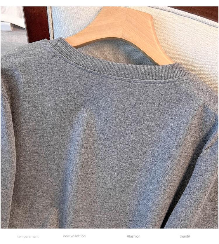 Plus Size Autumn Hoodie, 2X/3X Loose Fit, Bust 150/160/170 cm