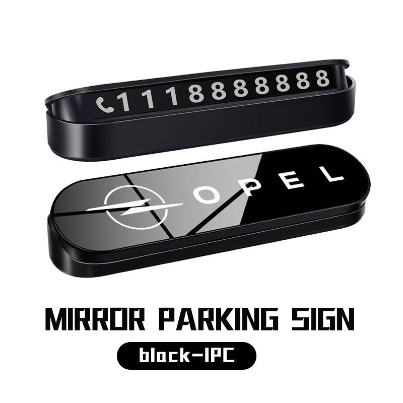Pour voiture Opel Carte de stationnement temporaire Numéro de téléphone Support de téléphone Plaque Accessoires de style automobile Corsa Mokka Astra Cascada Adam