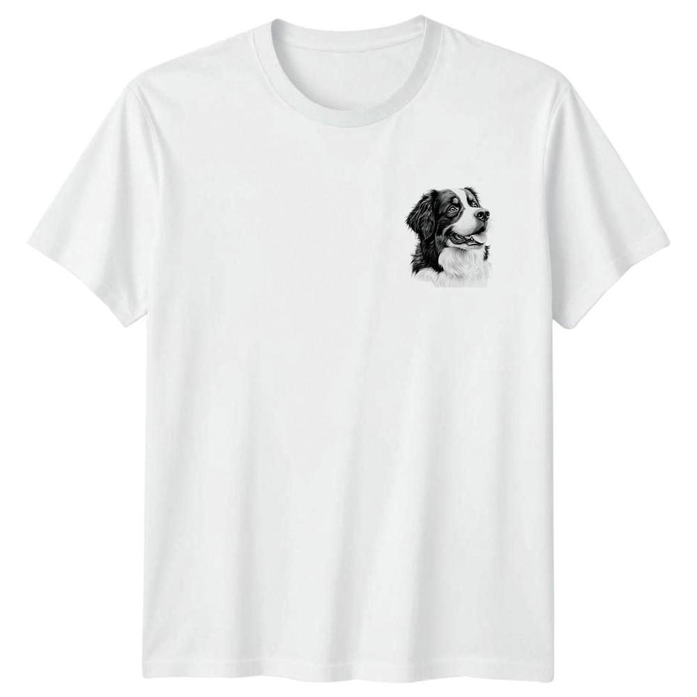 Bernese Mountain Dog Portrait Dogs Animals Unisexs TShirt Unisexs Tee Graphic Tee S