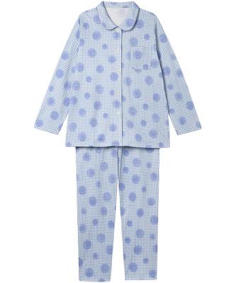 EP5075 SX Winter Baumwolle Passt bis Größe Lang Lang Hosen Wing/Wacoal Damen Pyjama, 100% (Hautseite), Warm, 3L, Ärmel,