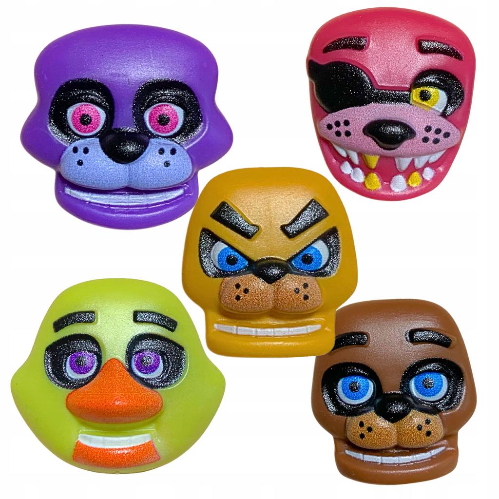 Fnaf Figures Set Of 5 Five Nights At Freedy's Figures Interchangeable Faces