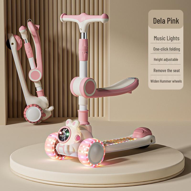 Foldable 3-in-1 Scooter & Baby Walker