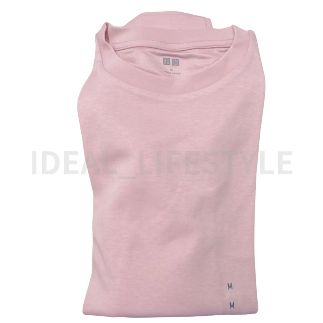 UNIQLO AIRism Cotton Sleeveless T-Shirt S-4XL Crew-Neck Tank Men 482760 NWT L розовый