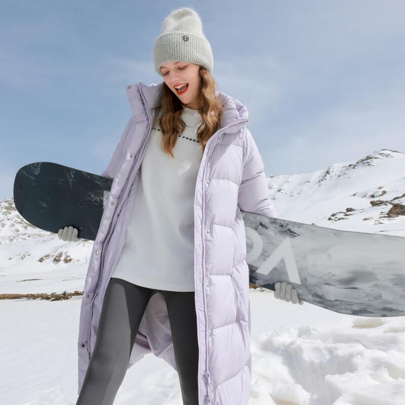 

Женский длинный пуховик Sancai с 90% белого утиного пуха L (165/88A)