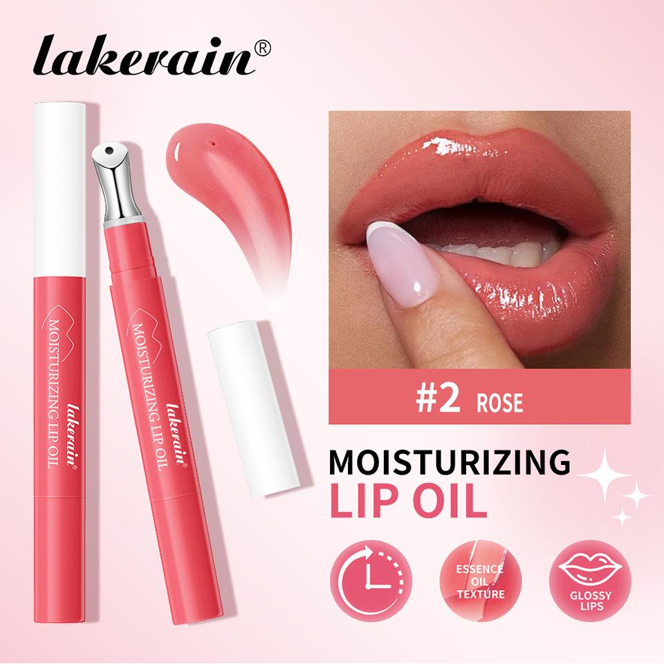 6 Farben Lipgloss Langhaltende Lippenstifte Make-up Transparenter Lipgloss Pflege der Lippen Kosmetik Tönung Öl Aufpolsternd Feuchtigkeitsspendend Oliven Honig Lippenstift