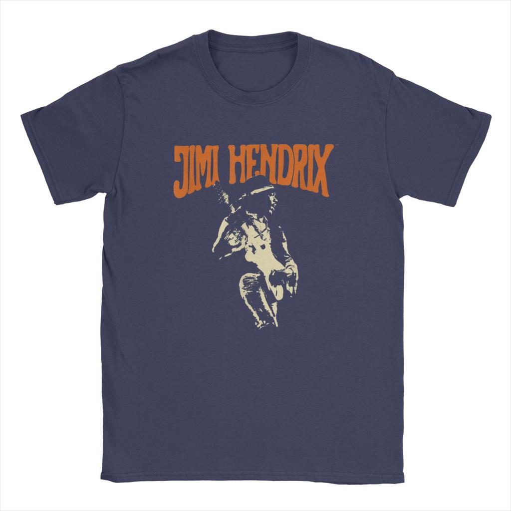 Jimi Hip Hop T-Shirts for Men Hendrixs Vintage Rock Guitar Singer Vintage Cotton Tees Crew Neck Short Sleeve T Shirt Gift Idea