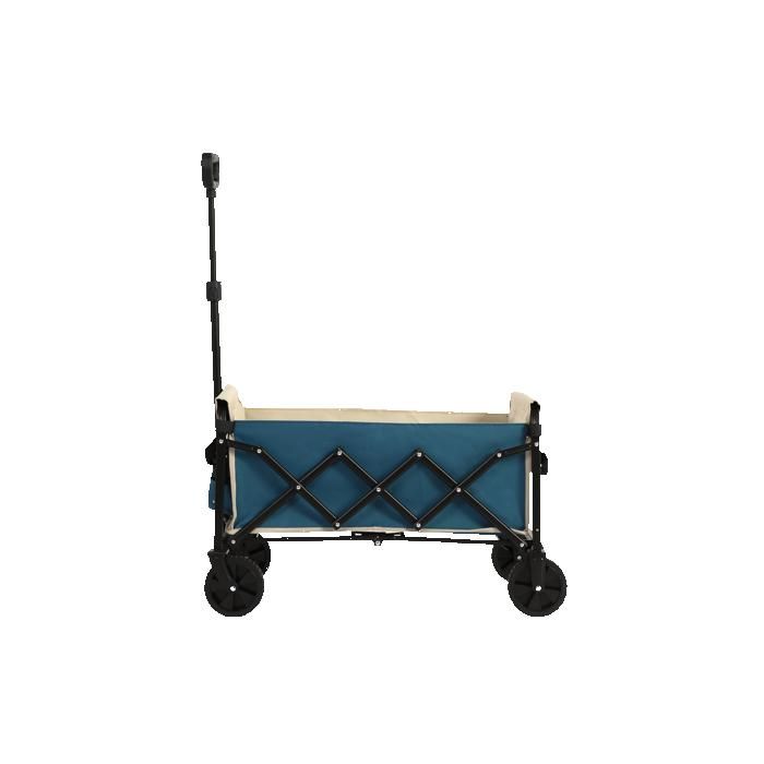 Chariot Multifonctionnel D'extérieur, Idéal Pour Les Courses, Le Camping, Le Sport Et Le Jardinage, Avec Une Grande Capacité - Bleu