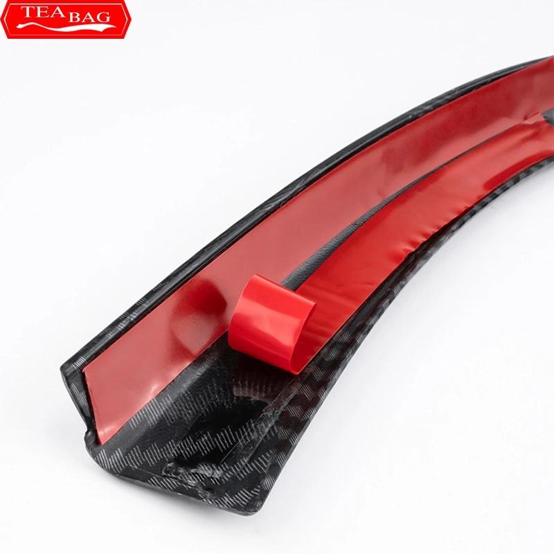 Padrão de fibra de carbono Painel de mudança de marchas de carro Lateral L Shape Strips Guarnição Interior para BMW 3 Serie 4 3gt F30 F31 F32 F34 F36