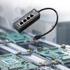 Adaptador de cabo divisor Ethernet RJ45 1 para 4 portas Conector de extensão de rede Velocidade rápida para residências e escritórios