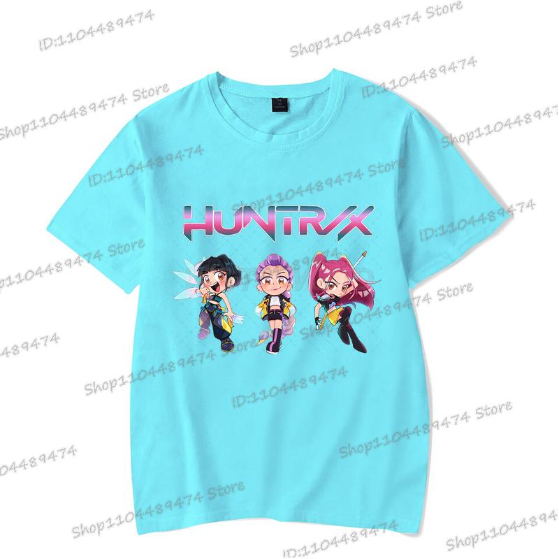 Rumi Print Women Men T Shirts KPop Demon Hunters Summer Funny Hip Hop Streetwear Short Sleeve Casual Anime Teenage T-shirts