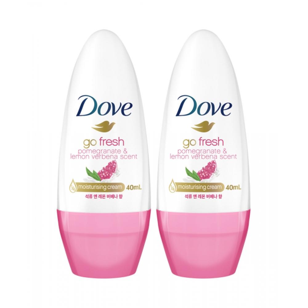 Dove Deodorant Roll On 40ml Pomegranate   lemOn Verbena X 2 NONE