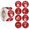 Świąteczna naklejka Wesołych Świąt w rolce - Samoprzylepne etykiety do pakowania i zamykania prezentów
