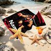 Custom Name Personalized Essendon Football Print Beach Towel, for Trip Camping Beach Party Home Decor, Birthday Gift for Family & Friends