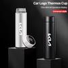 Car Logo Thermos Leakproof Cup Portable Bottle Auto Accessories For Kia Sportage Ceed Picanto Rio Niro Morning K7 K5 K8 XCeed K9