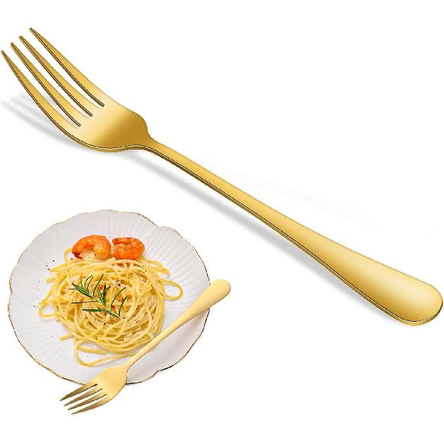 Dinner Forks,8-Piece 8 Inches Stainless Steel Table Fork,Dishwasher Safe Flatware Forks,Food Grade Mirror Polishing Silverware Main Fork For