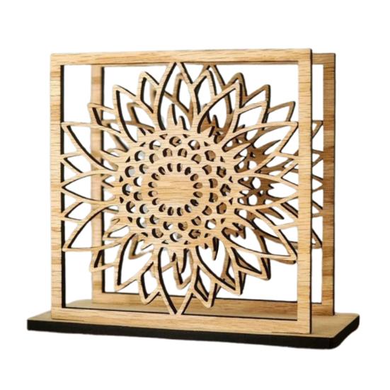 

Декоративный держатель для салфеток в виде подсолнуха с устойчивым основанием, легко устанавливаемый на кухонную столешницу, отдельно стоящий держатель для салфеток, стойка для салфеток