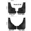4PCS For Mazda CX 6e Accessories CX6e EZ60 2025 2026 2027 Mudflaps Fender Mudguards Mud Flaps Car Tire Front Rear Wheels Fender