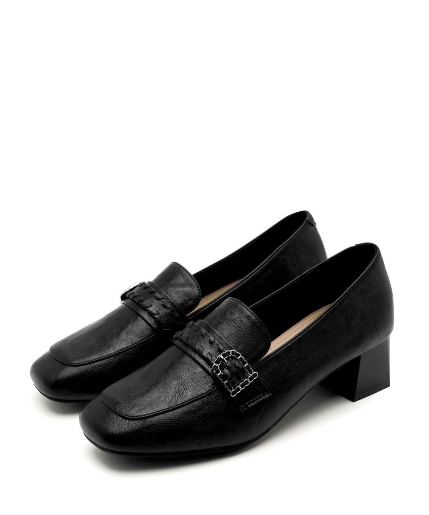 Spur Grace Crocher Middle Loafer 5Cm -Ws9021 (2Color)