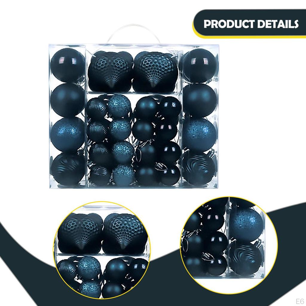 48 Tropfenförmige Weihnachtskugel-Ornamente Baumschmuck für Hochzeit