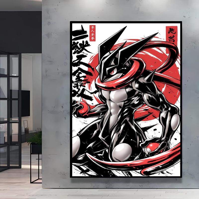 

Canvas Prints Pokemon Greninja Classic Anime Posters Wall Art High Definition Images Modern Home Living Room Decor Children Gift 21X30CMNo Framed