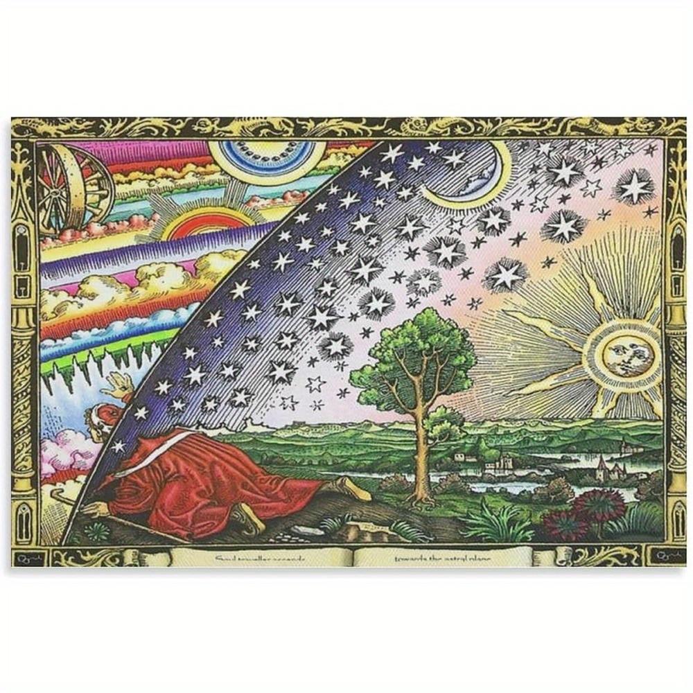 

Celestial Dreams Tapestry Mystical and Enchanting Wall Art for a Cosmic Magical and Serenely Beautiful Decor Statement 74x94cm(29x37in)