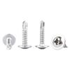 410 Stainless Steel Phillips Round Head Self-Drilling Tap Screw with Washer.