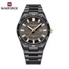 New NAVIFORCE Man Watch Top Brand Luxury Stainless Steel Business Quartz Watches Men Waterproof Luminous Date Wristwatch 9268
