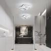 DELIPOP Small Ceiling Light, Square Modern LED Ceiling Light Fixture, 6500K Cool White Light Acrylic Hallway Light Fixture Ceiling Lamp for Hallway