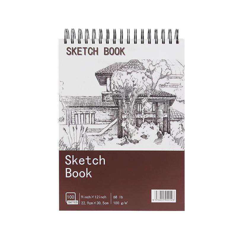 Thickened A4 Cross-border Sketchbook for Art Students: Blank Drawing Book for Pencil and Color