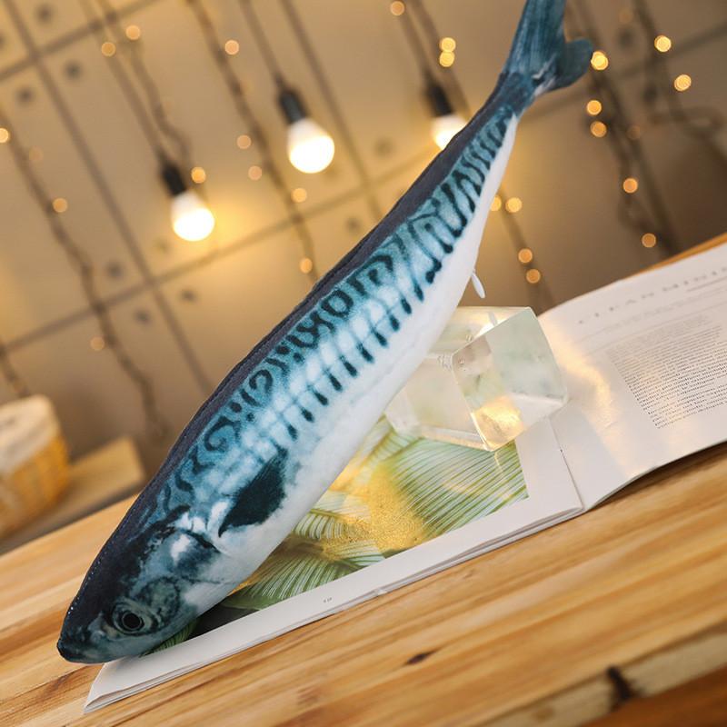 20/30/40cm Creative Simulation Crucian Carp Grass Fish Grass Carp Salted Fish Plush Toy Cute Cartoon Cat Plush Pillow Toy Gift