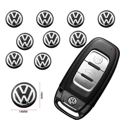 10Pcs Black 3D Car Styling Remote Control Key GTI Logo Small Sticker for VW Jetta Golf Beetle CC EOS R32 MK4 Golf 4 Motion MTM Ae8 Wzpc7
