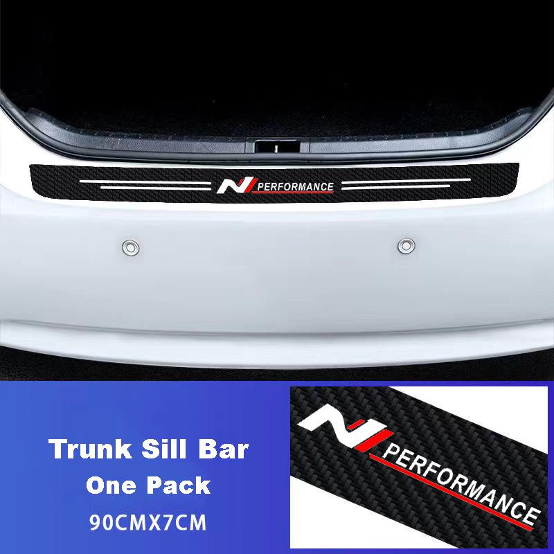 Car Door Sill Threshold Trunk Bumper Pedal Decal Stickers Cover For Hyundai i30 i20 i10 i40 Tucson Kona Sonata Veloster Elantra