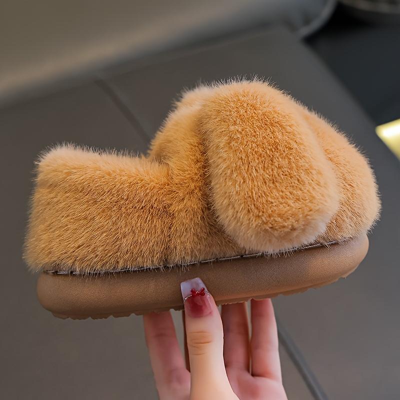 Children's Slippers for Boys, Winter Cartoon Cute Non-Slip Indoor Soft-Soled Baby Slippers