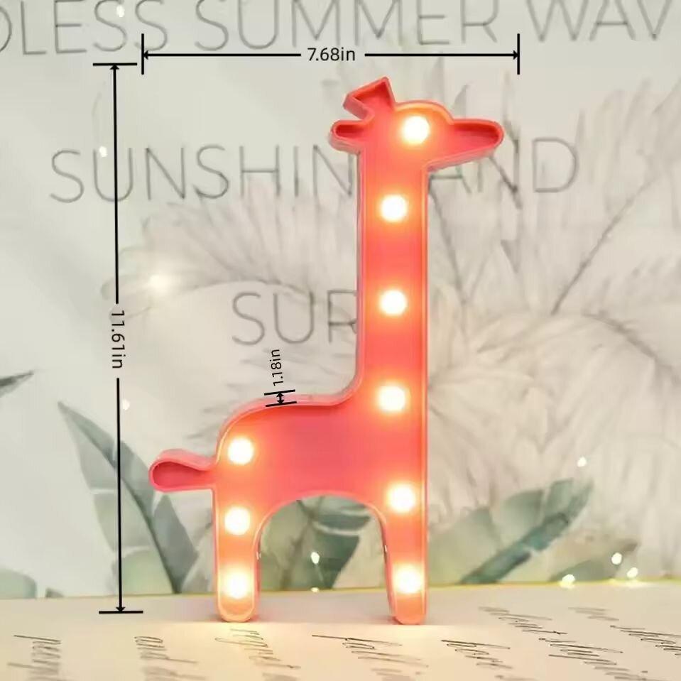 1 STK Kreative LED-förmige Wandleuchte Batteriebetrieben Nachtlicht Innen Dekorationsleuchten Für Schlafzimmer Tisch Strandparty & Fotografie