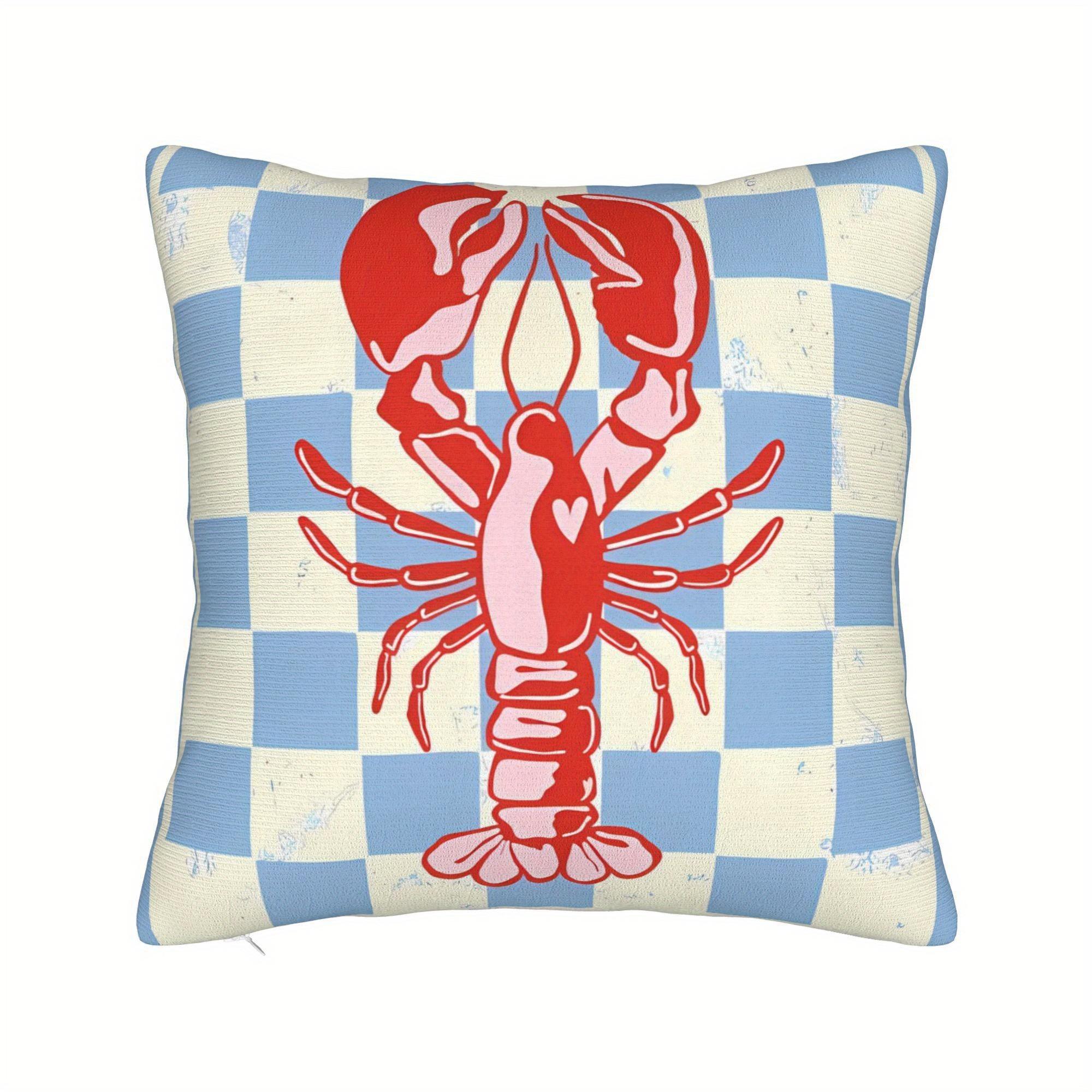 Наволочка для диванной подушки с узором «лобстер», декоративная наволочка 40x40cm/16x16inch