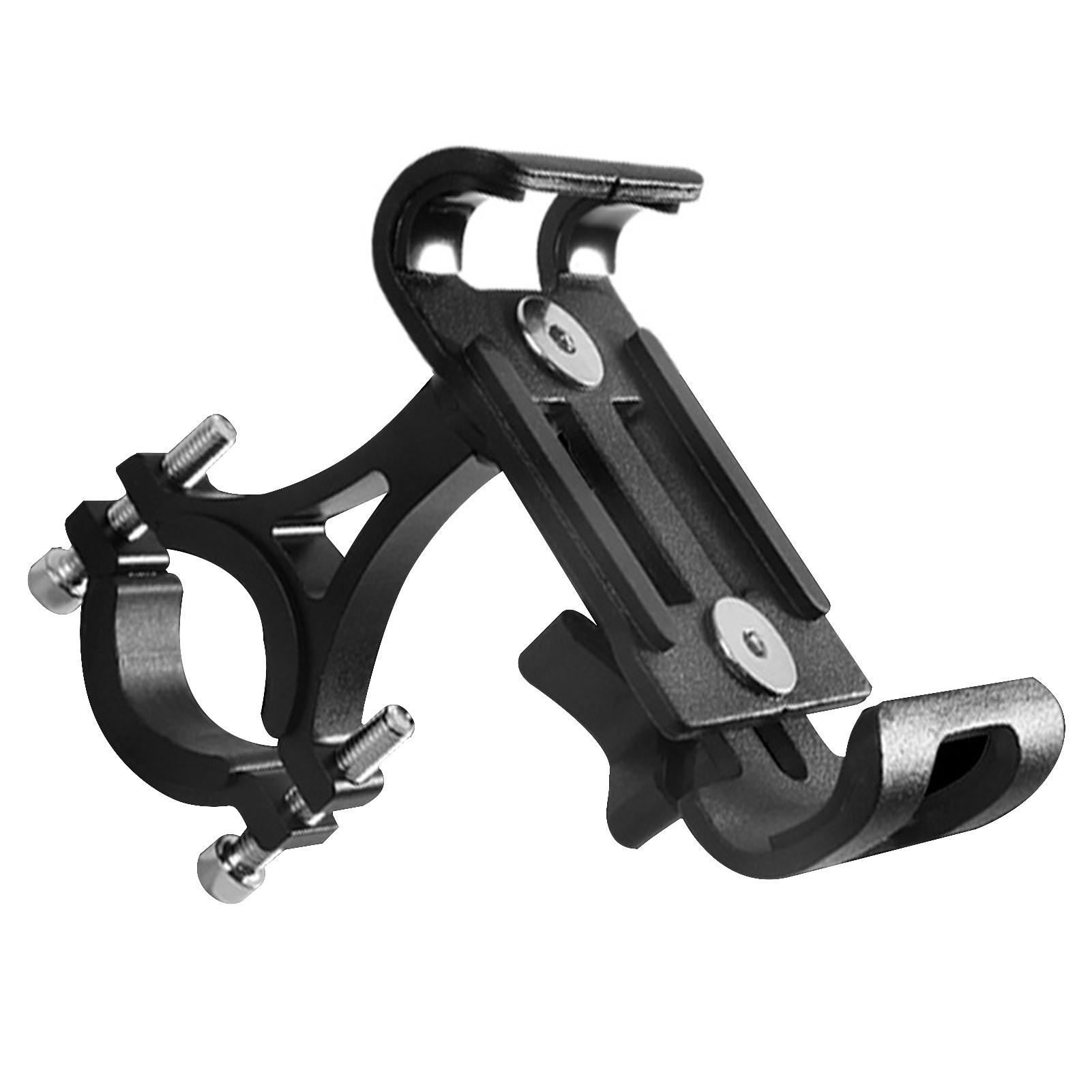 

Кронштейн для мобільного телефону з алюмінієвого сплаву Гірський велосипед / електромобіль / мотоцикл Навігація телефону Rotatable чорний