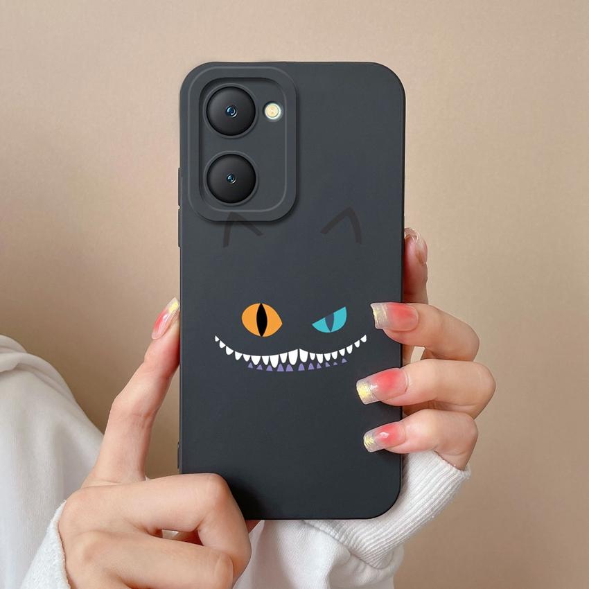 For Vivo Y03t iQOO Z9 Lite U5x Y18i Y18t Y02t Y400 Pro Cute Owl Cellphone Cover Camera Protection Liquid Silicone Anti Slip Shell For Vivo Bumper Case