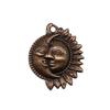Sun And Moon Face Charms Multi Color Alloy Pendants For Celestial Themed Jewelry